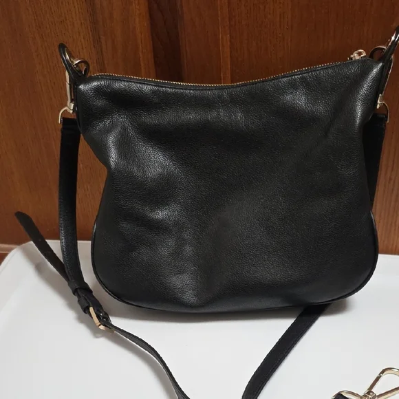 Kate Spade Black Pebbled Leather Crossbody with 2 Different Straps - Picture 10 of 16